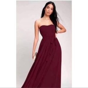 ⭐️Burgundy Lulu’s Bridesmaid Dress
